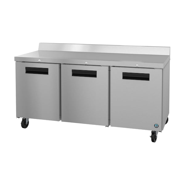 Hoshizaki America Refrigerator, Three Section Worktop, Stainless Doors